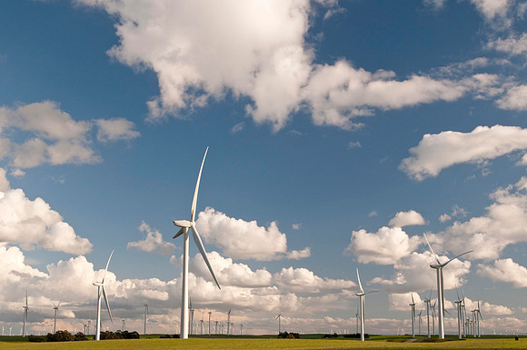 Wind Mills in Spring