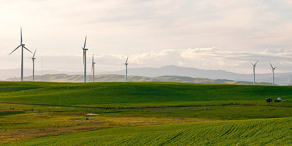 Wind Mills in Spring