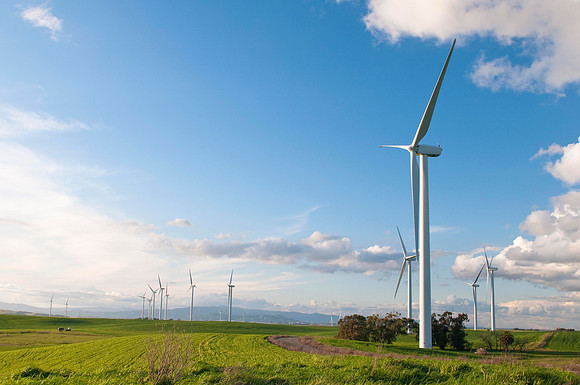 Wind Mills in Spring
