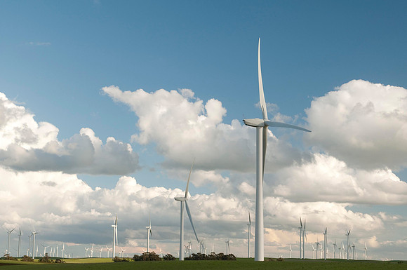 Wind Mills in Spring
