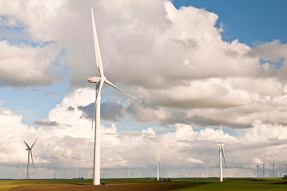 Wind Mills in Spring