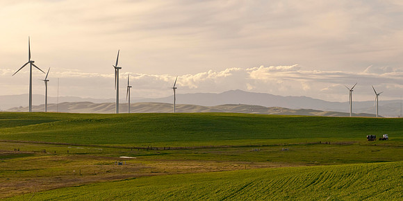 Wind Mills in Spring