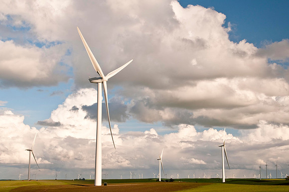 Wind Mills in Spring