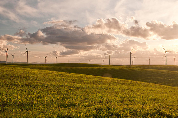 Wind Mills in Spring