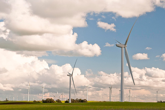 Wind Mills in Spring