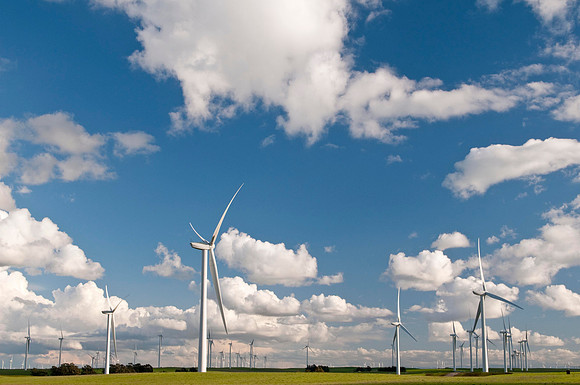 Wind Mills in Spring