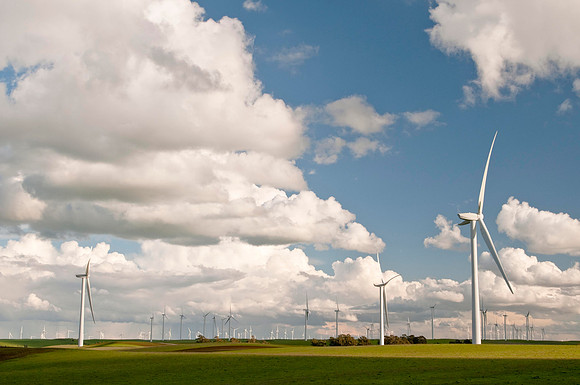 Wind Mills in Spring