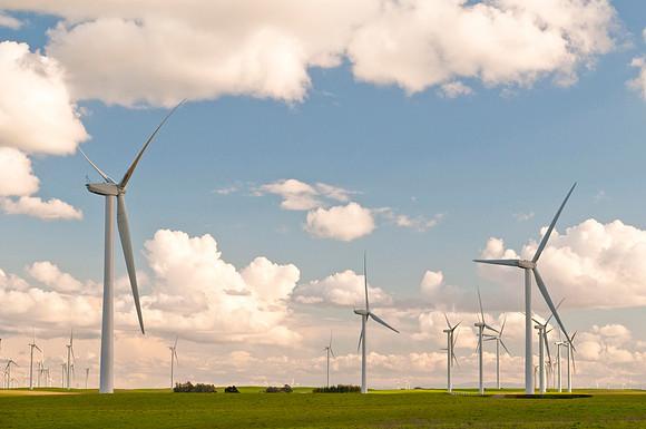 Wind Mills in Spring
