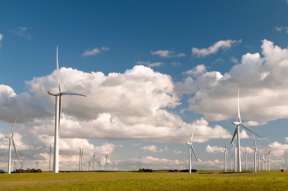 Wind Mills in Spring